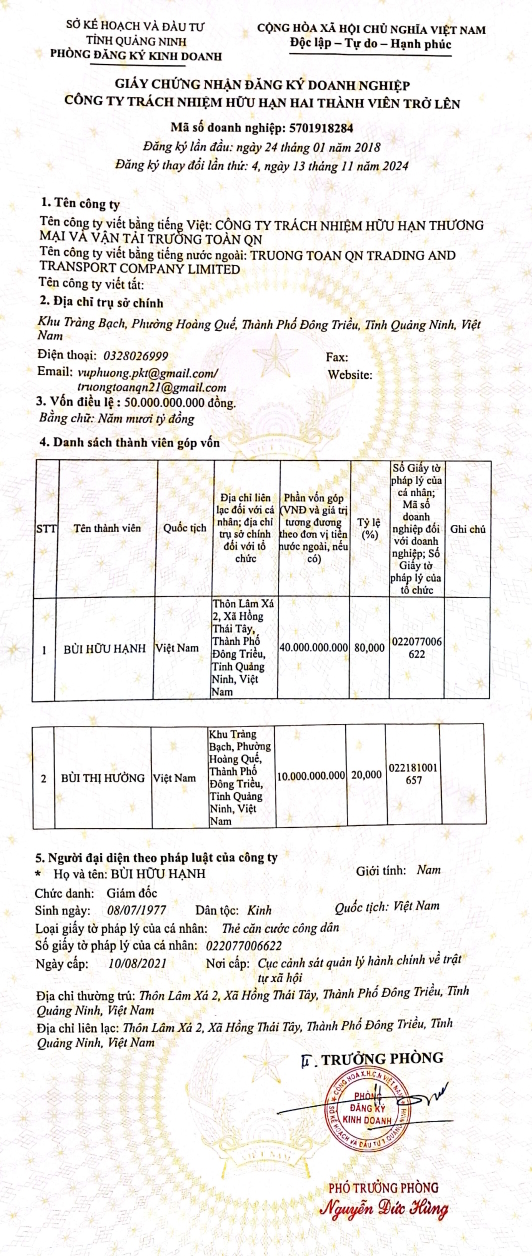 Giấy phép kinh doanh